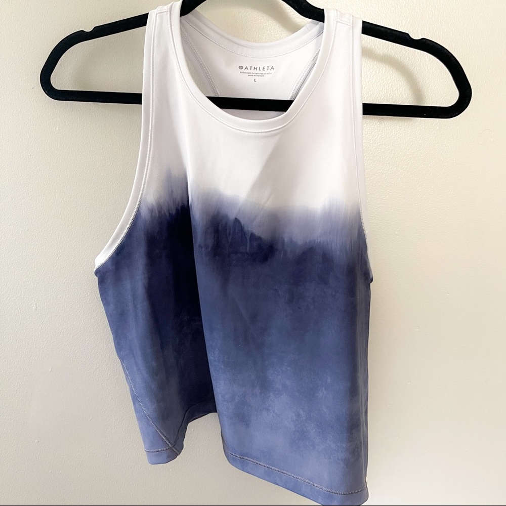 Athleta blue ombré tank